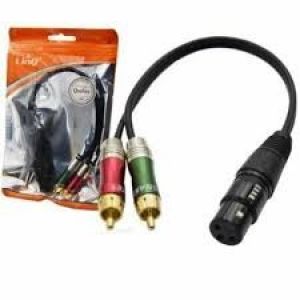 LINQ KL 9247 Cavo Adattatore Audio Da XLR Femmina A 2 RCA