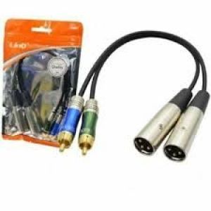 LINQ KL 9246 Cavo Adattatore Audio Da 2 XLR Maschio A 2 RCA